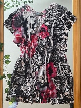 Unity World Wear Y2K Boho Rose Top